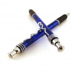 two blue pens